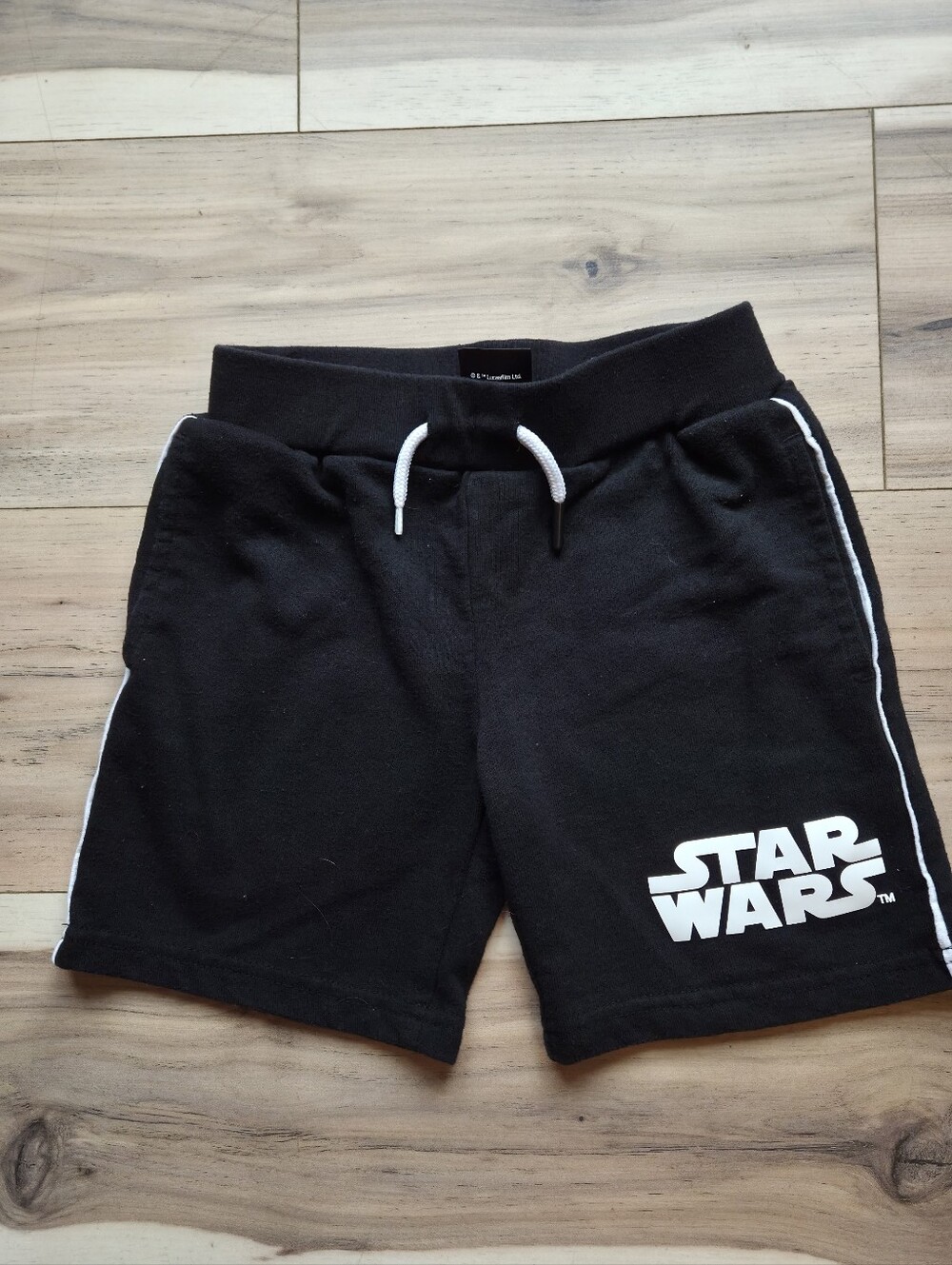 Star Wars Toddler Boys Black Sweatshirt Shorts Size 4 Athletic Pull-On Jogger